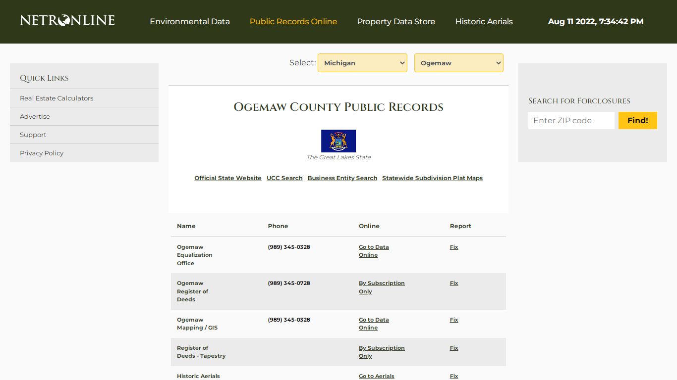 Ogemaw County Public Records - NETROnline.com