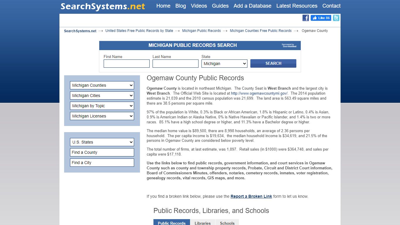 Ogemaw County Criminal and Public Records